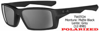 Oakley Twitch Matte Black-Grey Polarized (12-898)